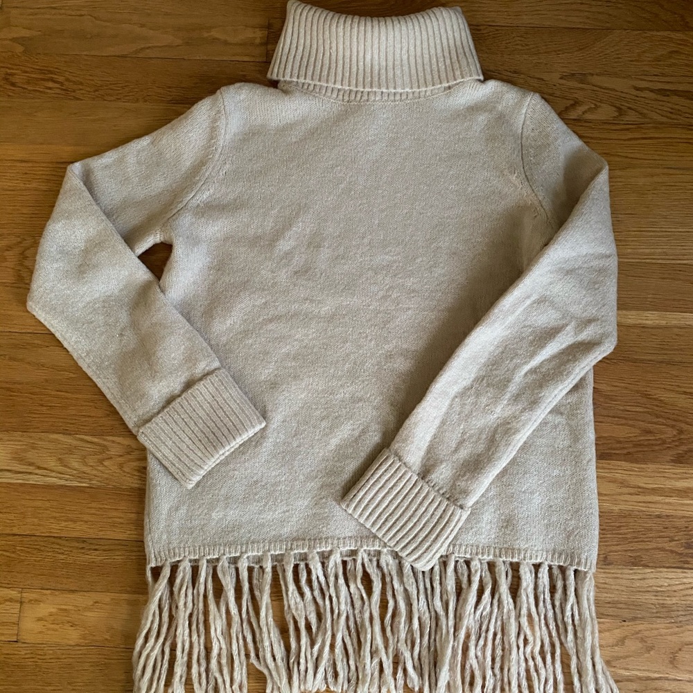 Turtleneck Tassel Sweater